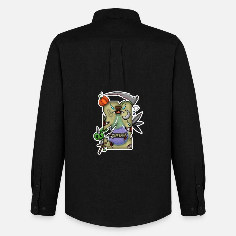 Halloween-Gift-Tarot! - Männer Oxford Hemd von Stanley/Stella - Schwarz