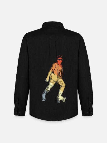 Figure Skating - Men's Oxford Shirt by Stanley/Stella - black