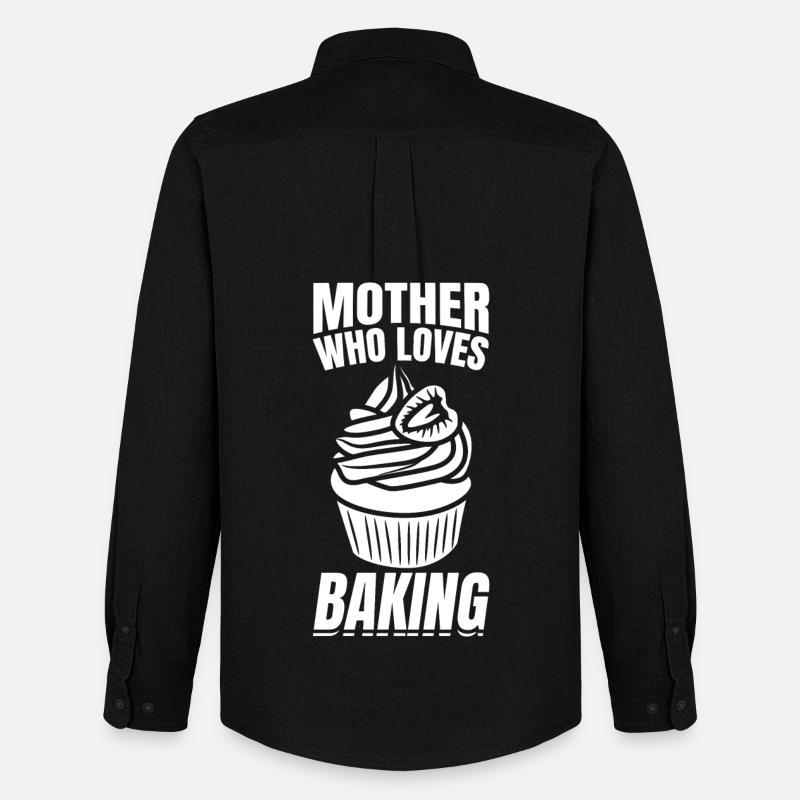 Bäcker Mama - Männer Oxford Hemd von Stanley/Stella - Schwarz