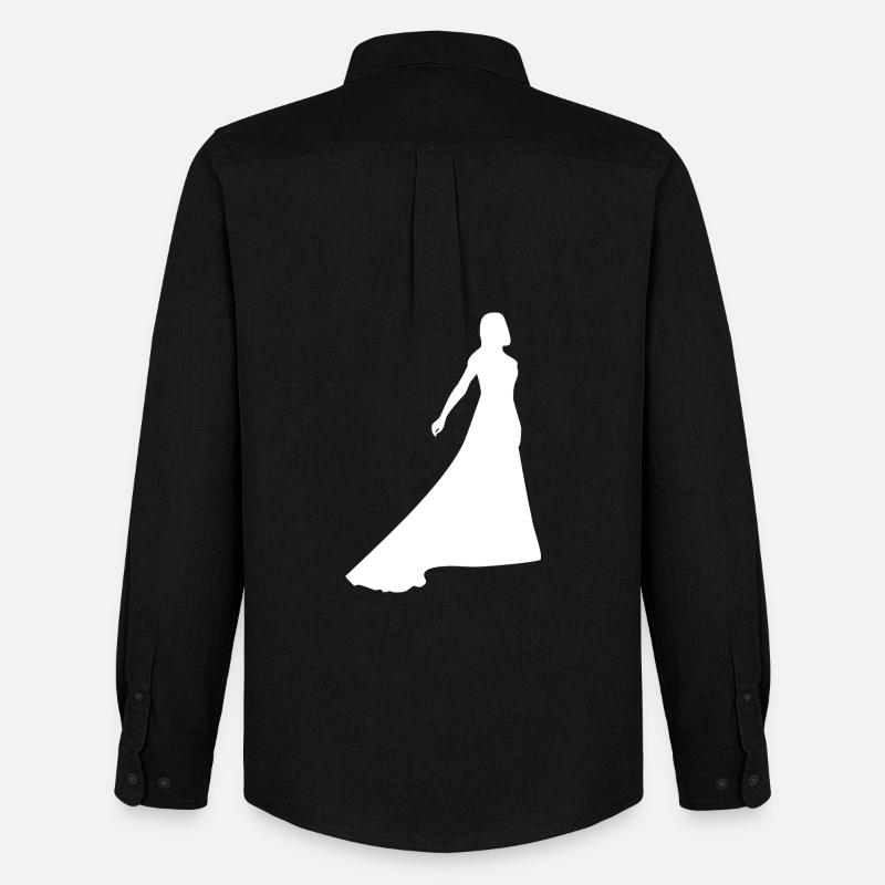 Hochzeit - Männer Oxford Hemd von Stanley/Stella - Schwarz
