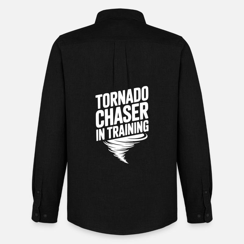 Tornado Chaser in Training - Men's Oxford Shirt by Stanley/Stella - black