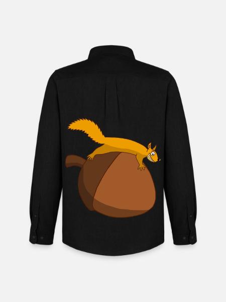 The squirrel against the glans - Men's Oxford Shirt by Stanley/Stella - black