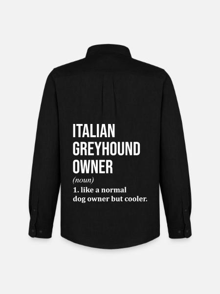 Greyhound Greyhound Greyhound - Men's Oxford Shirt by Stanley/Stella - black