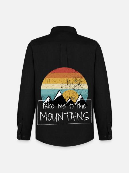 Hiking Hikes - Men's Oxford Shirt by Stanley/Stella - black