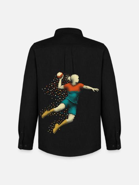 handball mädchen - Männer Oxford Hemd von Stanley/Stella - Schwarz