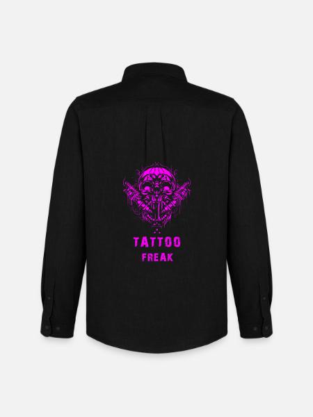 Tattoo freak - Men's Oxford Shirt by Stanley/Stella - black