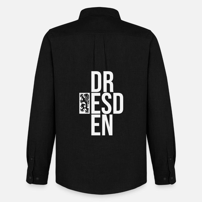 DR ESD EN - Männer Oxford Hemd von Stanley/Stella - Schwarz