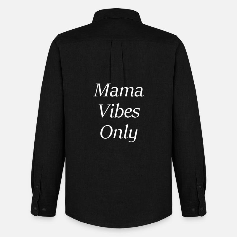 Mama Vibes Only - Männer Oxford Hemd von Stanley/Stella - Schwarz