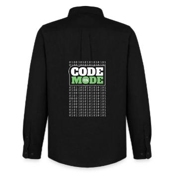 Codemodus An – Programmierung von Softwareentwickler Programmierer - Männer Oxford Hemd von Stanley/Stella - Schwarz - Hinten - AI Model Male 185 dark (185cm)