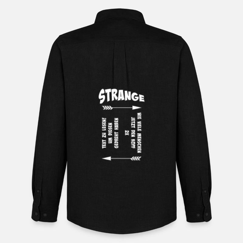 Strange Pfeil Spruch Muster - Männer Oxford Hemd von Stanley/Stella - Schwarz