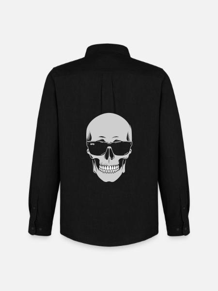 Sunglasses Skeleton Noir - Men's Oxford Shirt by Stanley/Stella - black