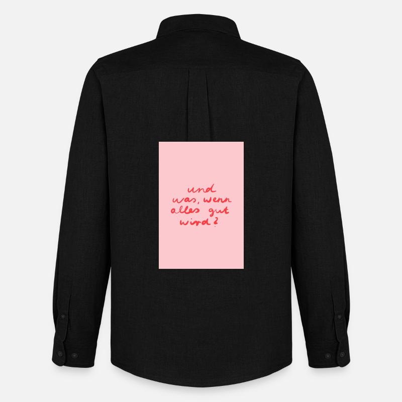 Alles wird gut - rosa rot - Männer Oxford Hemd von Stanley/Stella - Schwarz