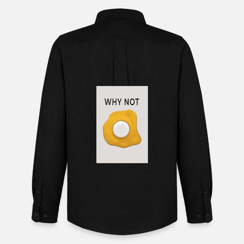 Why Not Motivation Statement Design - Männer Oxford Hemd von Stanley/Stella - Schwarz
