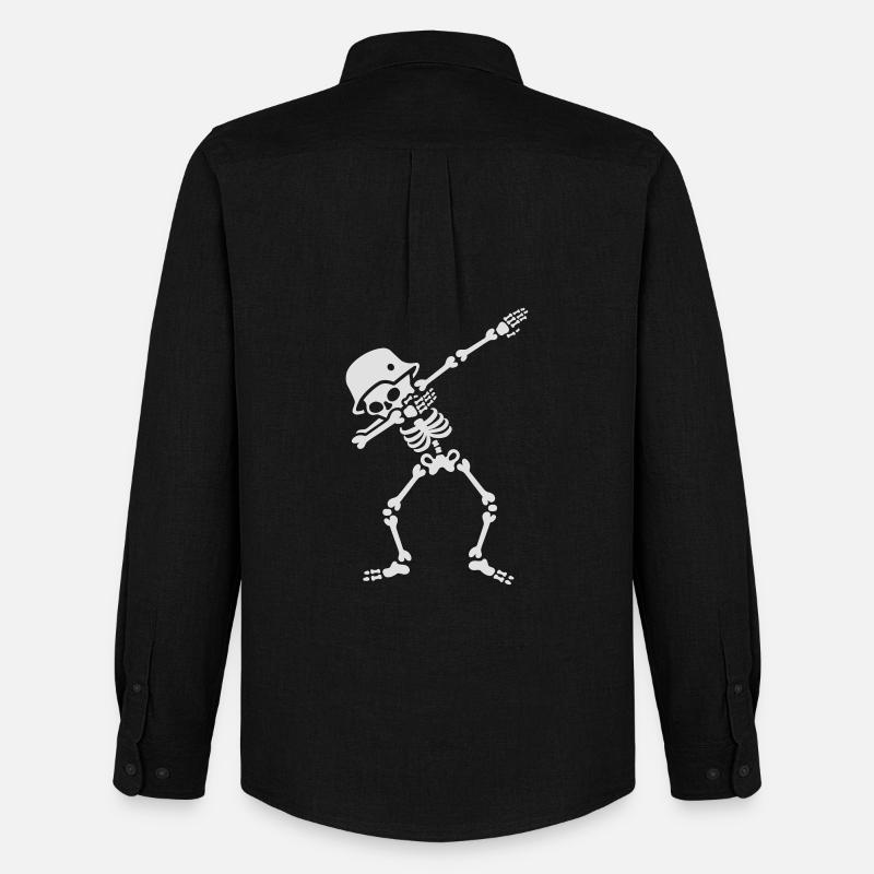 Dab dabbing biker - Männer Oxford Hemd von Stanley/Stella - Schwarz