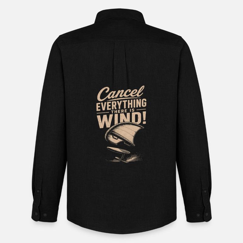 Windstorm Windsurf Statement - Men's Oxford Shirt by Stanley/Stella - black