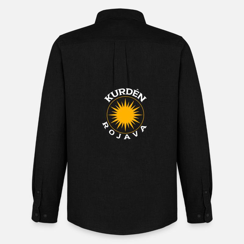 Kurds Rojava - Men's Oxford Shirt by Stanley/Stella - black
