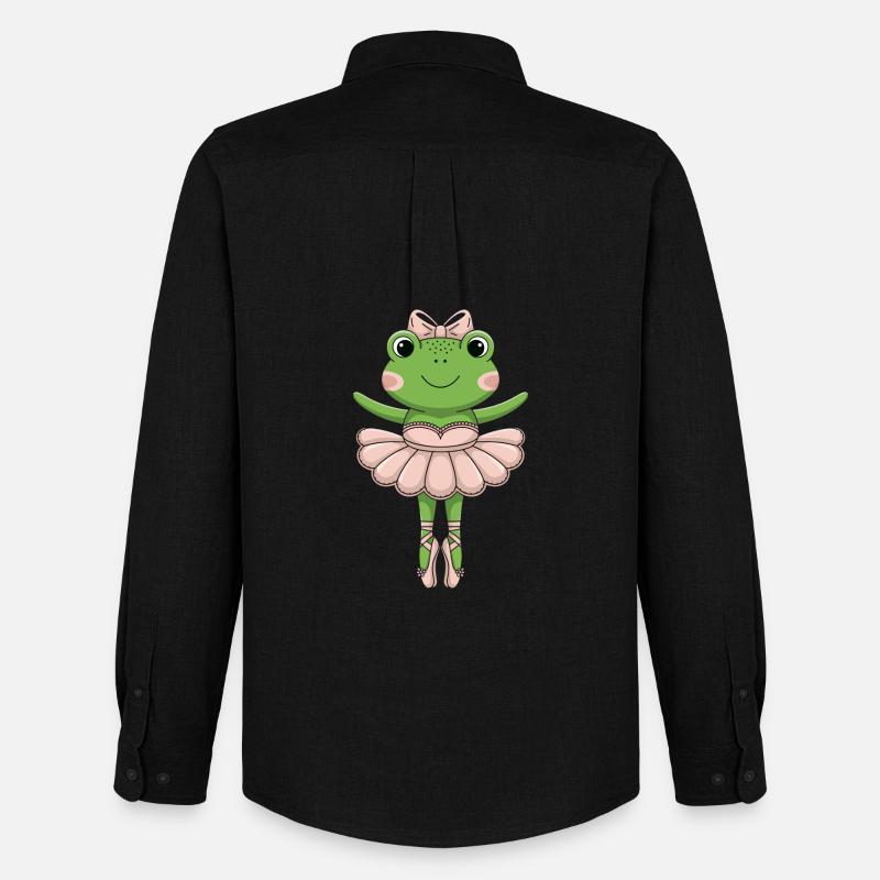 balettgroda i rosa tutu - Stanley/Stella Oxfordskjorta Herr - svart