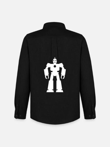 Robots – AI Technology Sci-Fi Nerd Design - Men's Oxford Shirt by Stanley/Stella - black
