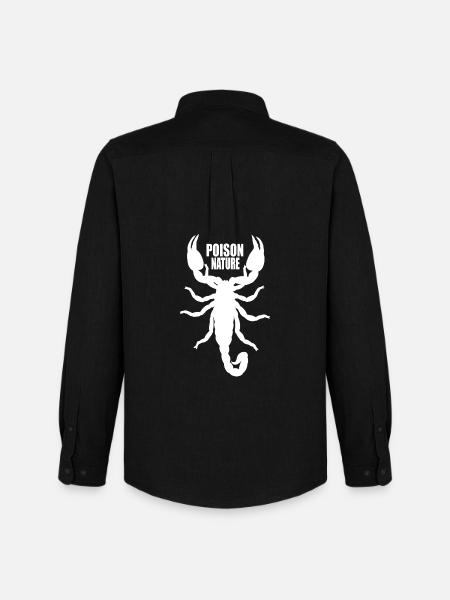 Poison Nature: Scorpion - Men's Oxford Shirt by Stanley/Stella - black