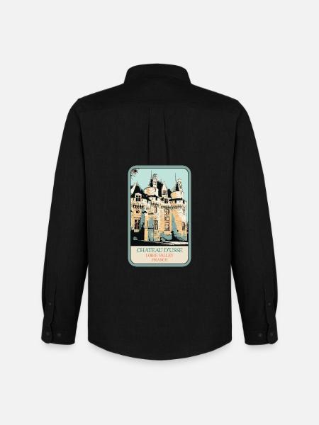 Château d'Ussé, Loire Valley - Men's Oxford Shirt by Stanley/Stella - black