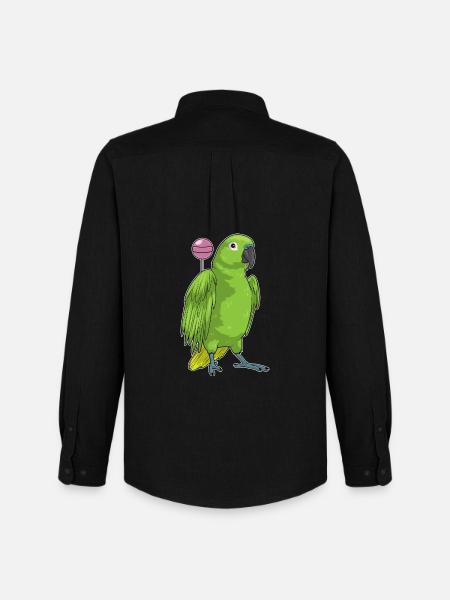 Parrot Lollipop - Men's Oxford Shirt by Stanley/Stella - black