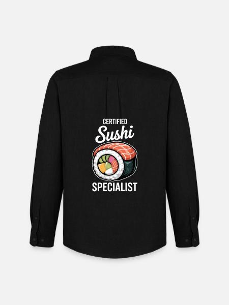 Sushi Saying Japanese Funny Sushi Gift - Men's Oxford Shirt by Stanley/Stella - black