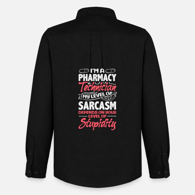 Apotheker Pharmazeutisch-technischer - Männer Oxford Hemd von Stanley/Stella - Schwarz