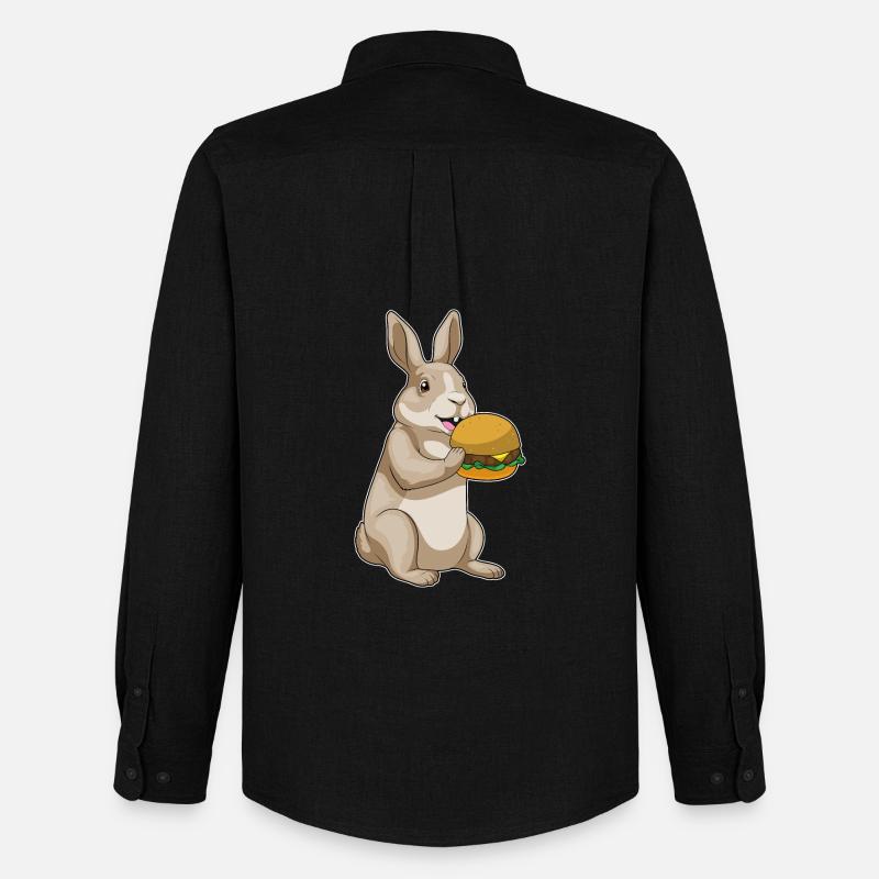 Hase Hamburger - Männer Oxford Hemd von Stanley/Stella - Schwarz