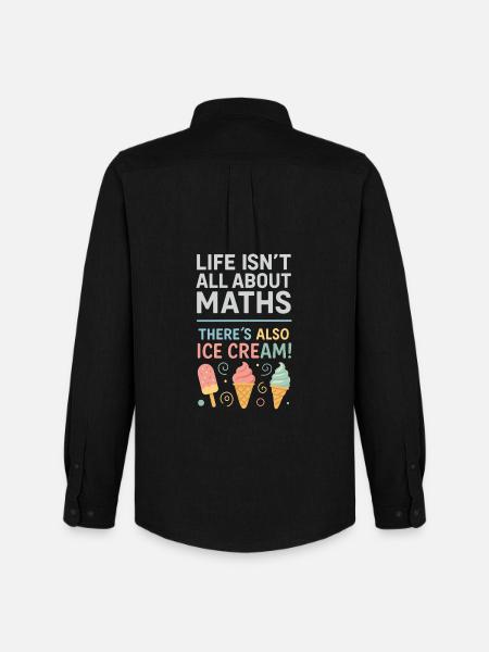 Life isn't just math There are also - Men's Oxford Shirt by Stanley/Stella - black