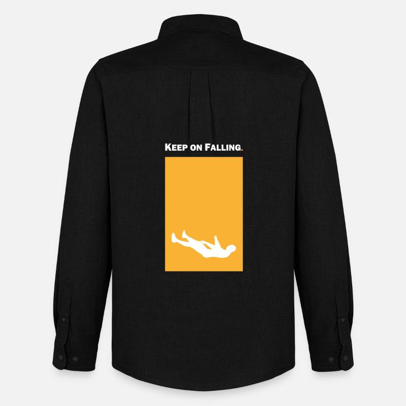 Keep on Falling - Männer Oxford Hemd von Stanley/Stella - Schwarz