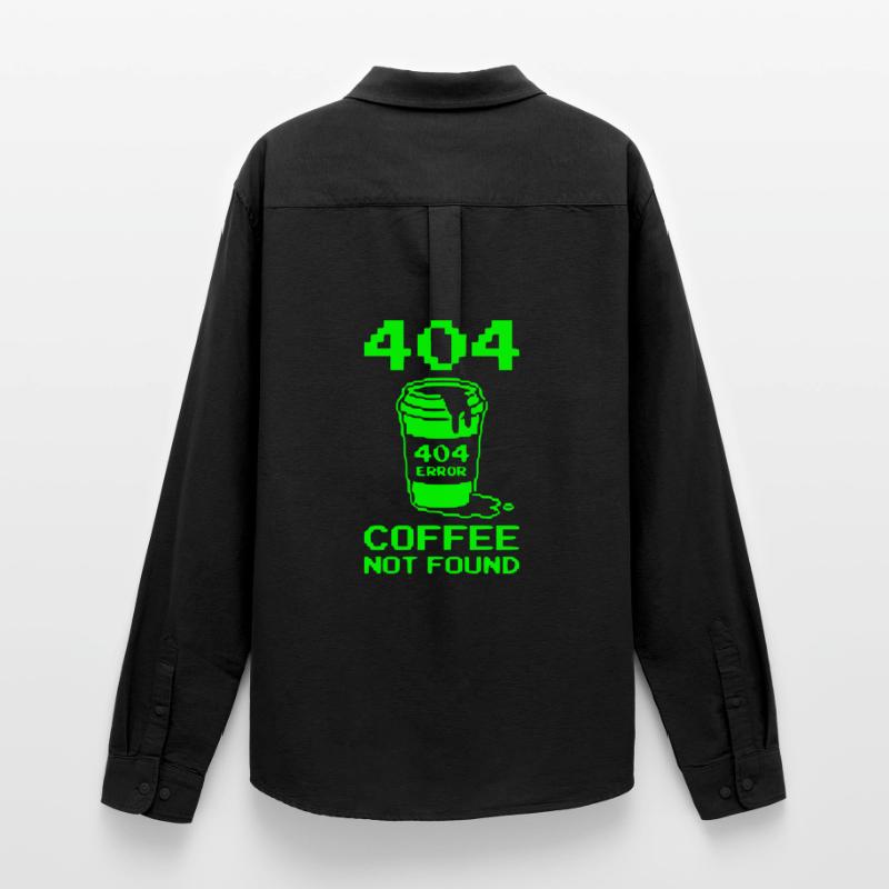 404 Not Found, Software Developer Shirt, Pullover Hoodie Men's Oxford Shirt by Stanley/Stella
