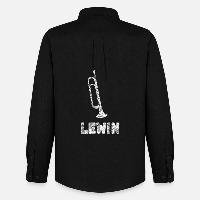 Blasmusik Lewin - Männer Oxford Hemd von Stanley/Stella - Schwarz