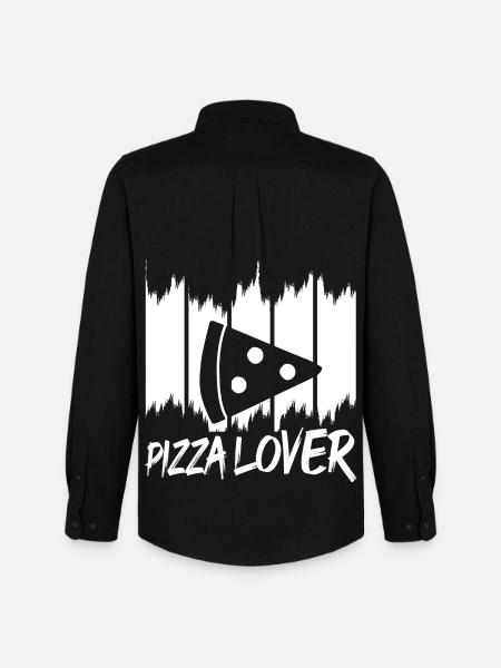 Funny Pizza Lover - Men's Oxford Shirt by Stanley/Stella - black