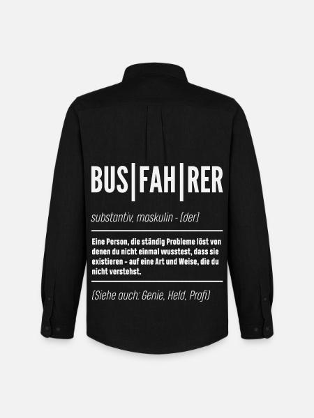 Busfahrer Definition Genie Held - Männer Oxford Hemd von Stanley/Stella - Schwarz