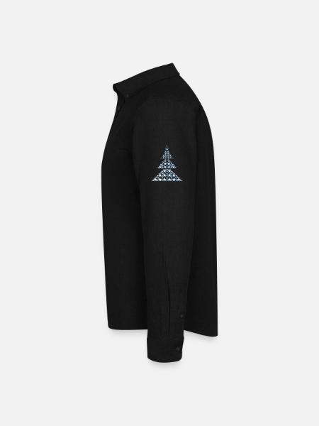Blauer Weihnachtsbaum - Männer Oxford Hemd von Stanley/Stella - Schwarz