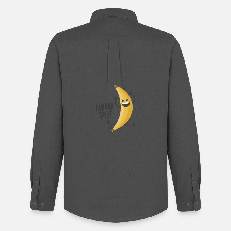 Bananasplit - Männer Oxford Hemd von Stanley/Stella - Anthrazit