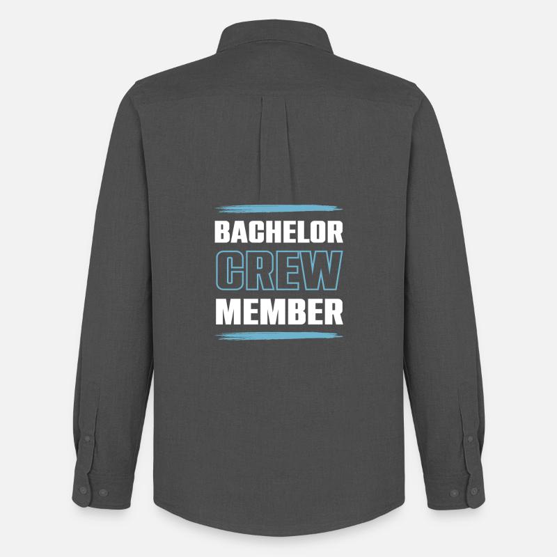 Bachelor Crew - Männer Oxford Hemd von Stanley/Stella - Anthrazit
