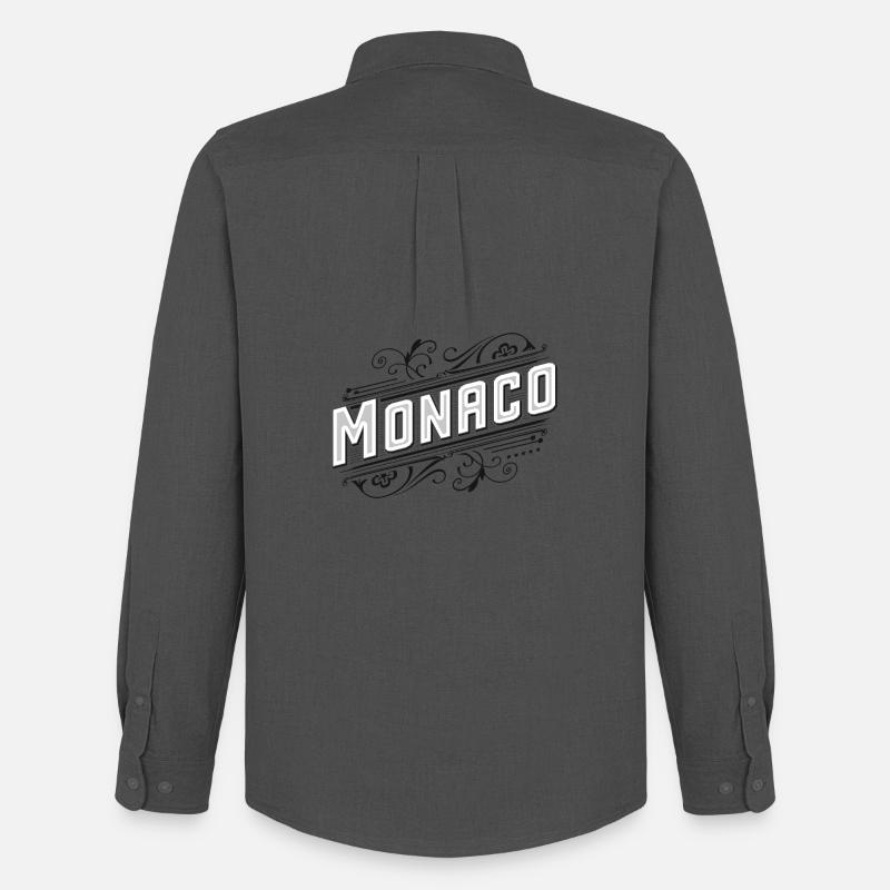 Monaco - Männer Oxford Hemd von Stanley/Stella - Anthrazit