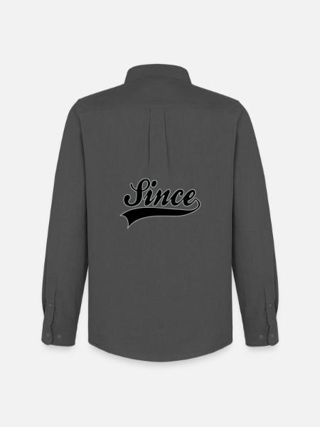 Birthday - YOUR YEAR - Men's Oxford Shirt by Stanley/Stella - anthracite
