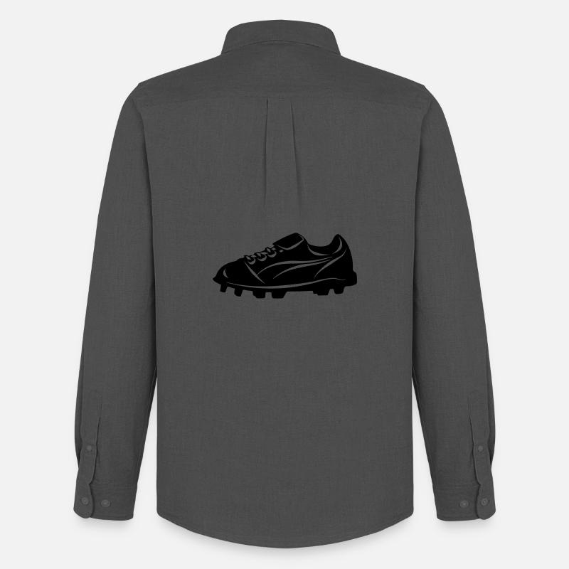 Fußballschuh - Männer Oxford Hemd von Stanley/Stella - Anthrazit
