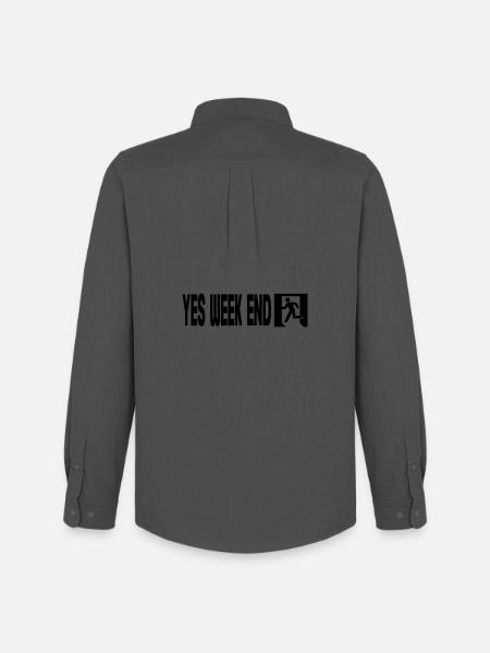 Yes Week End - Emergency - Men's Oxford Shirt by Stanley/Stella - anthracite