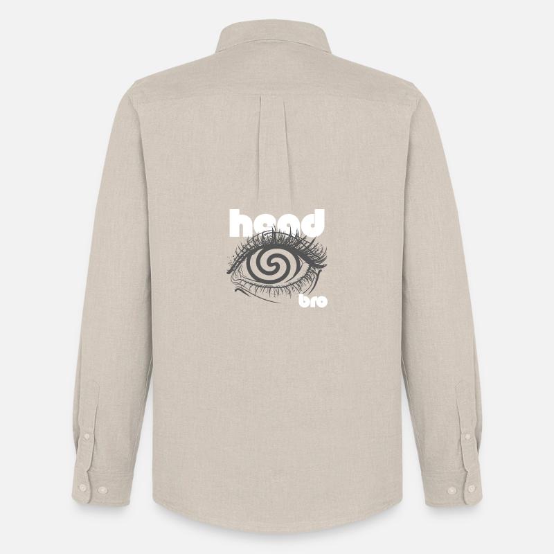 Spiral Eye Psychedelisches Rätsel - Männer Oxford Hemd von Stanley/Stella - Beige
