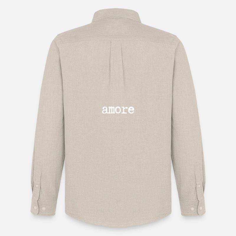 amore - Männer Oxford Hemd von Stanley/Stella - Beige
