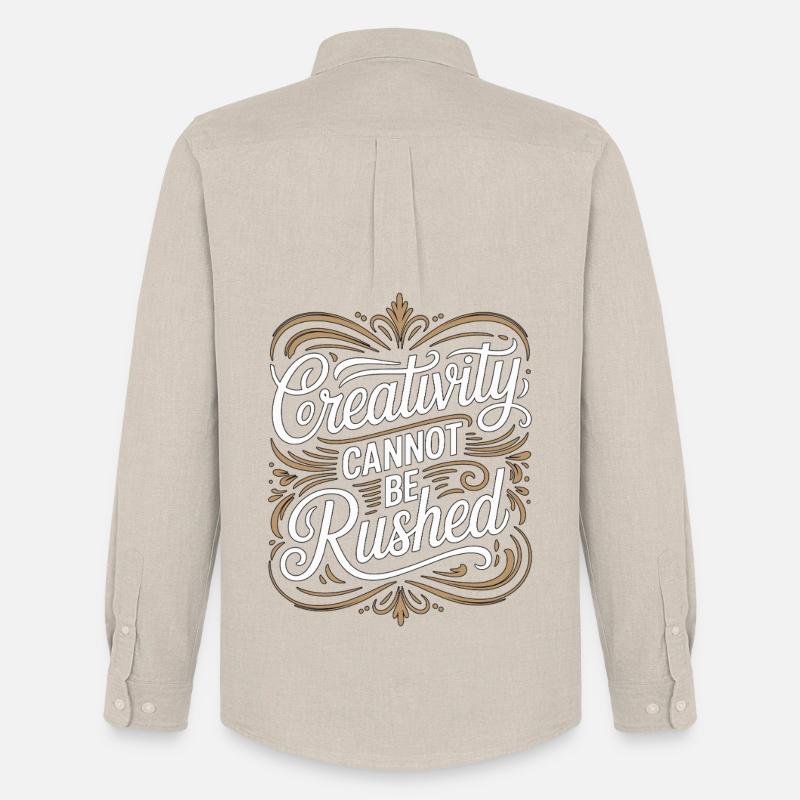 Graphic Designer Creativity Cannot Visual Artist - Men's Oxford Shirt by Stanley/Stella - beige
