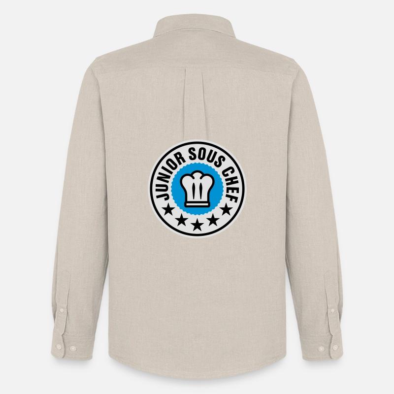 Junior Sous Chef - Männer Oxford Hemd von Stanley/Stella - Beige