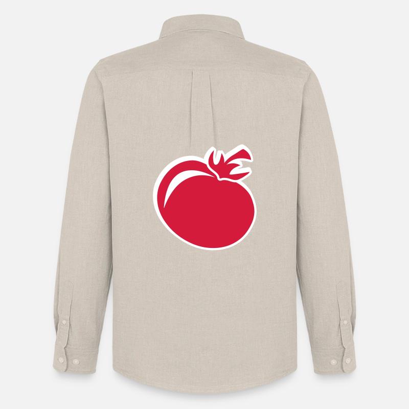 Rote Tomate - Männer Oxford Hemd von Stanley/Stella - Beige