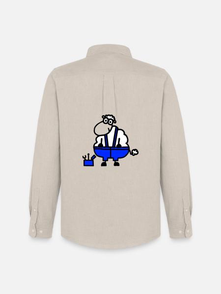 Craftsman's sheep, hero of labor - Men's Oxford Shirt by Stanley/Stella - beige