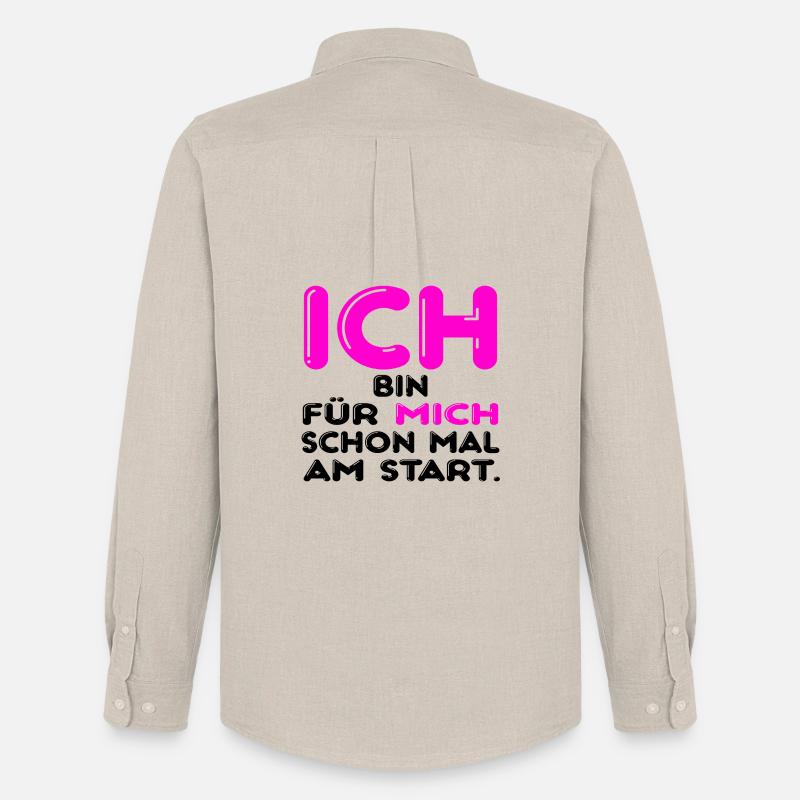 Eigenverantwortung Starten - Männer Oxford Hemd von Stanley/Stella - Beige