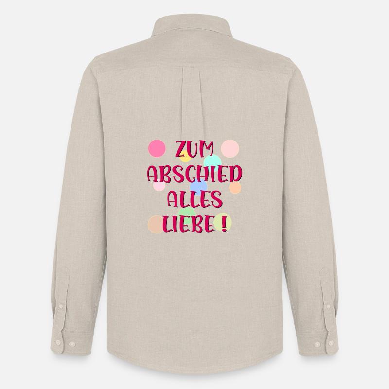 ABSCHIED - ALLES LIEBE WUENSCHEN - Männer Oxford Hemd von Stanley/Stella - Beige