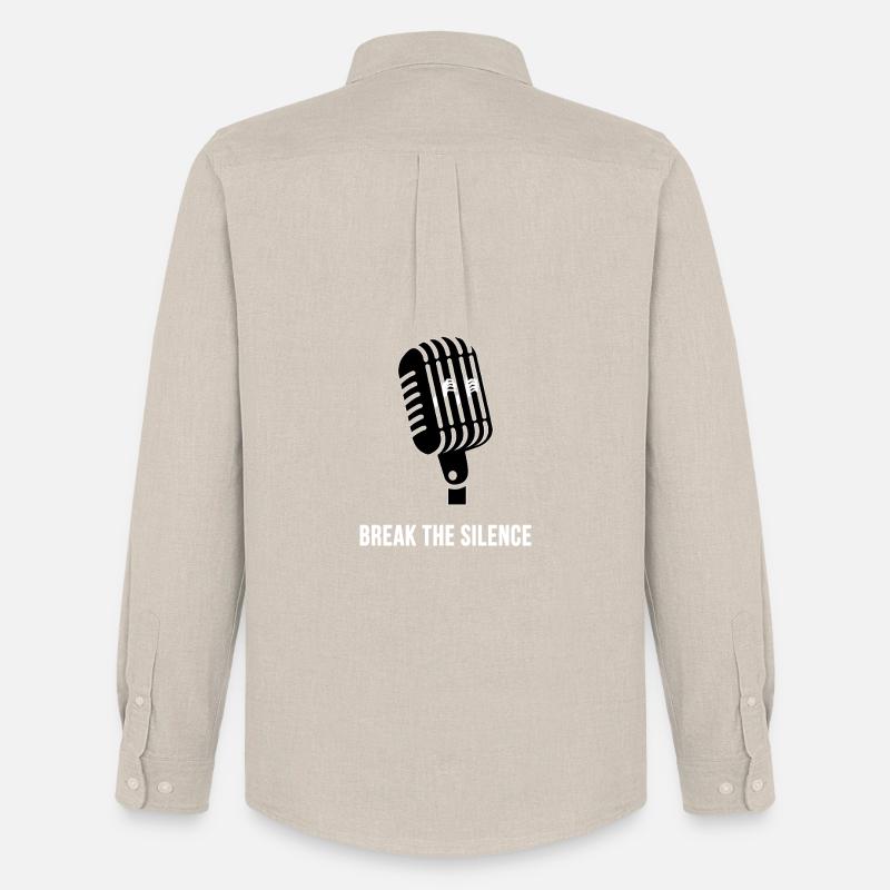 Break the Silence - Männer Oxford Hemd von Stanley/Stella - Beige